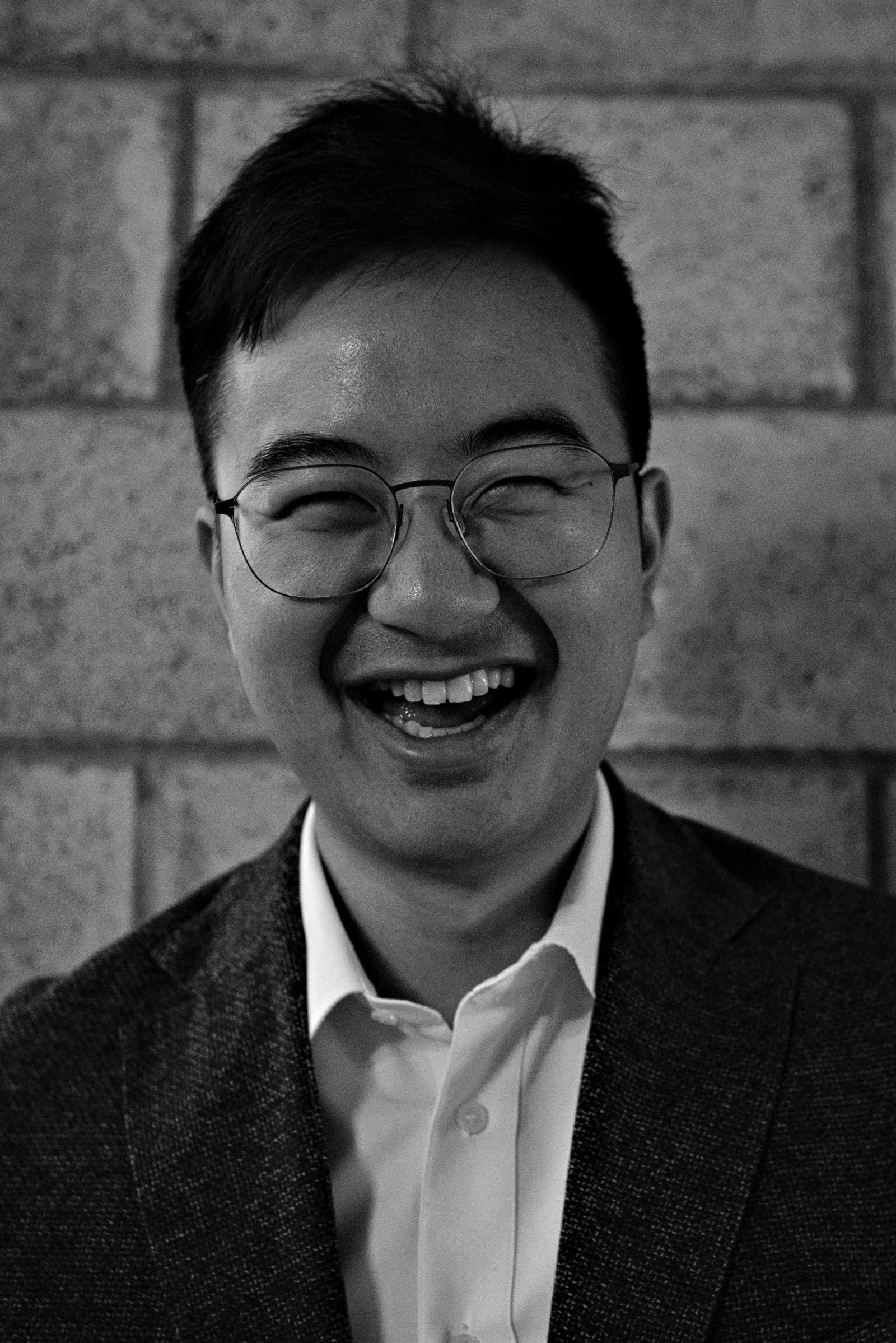Jonathan Chang laughing